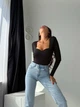 Жіночий однотонний боді з ефектом пуш-ап Uaclothes 46-48 Чорний (like34756-151761350) - изображение 4