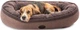 Овальный лежак для собак Harley and Cho Donut Soft Touch Brown M 80 x 60 см (3104014) - изображение 3
