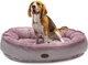 Овальный лежак для собак Harley and Cho Donut Soft Touch Pink M 80 x 60 см (3104017) - изображение 2