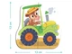 Пазлы 4 в 1 Транспорт Baby puzzle, DoDo, 2-3-4-4 эл., 300685 - изображение 4