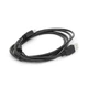 Кабель USB 2.0 AM/BM, 1.8 m, 1 ферит, чорний Voltronic YT-AM/BM-1.8 B - зображення 2