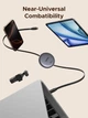 Кабель UGREEN L531 USB-C to USB-C PD100W Fast Charging Retractable для швидкого заряджання iPhone 17 16 15 Pro Max висувний 1m Black (65904) - зображення 7