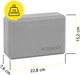 Блок для йоги Cornix XR-0105 EVA 22.8 х 15.2 х 7.6 см Серый - изображение 6