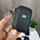 Брелок чехол кожаный для автомобильных ключей BMW черный - изображение 1
