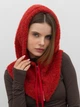 Капор женский Malisa Капучіно 5-8068-CM-217 One Size Красный - изображение 1