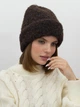 Шапка женская Malisa Робі 15-1630-CM-222 One Size Шоколадная - изображение 2