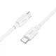 Кабель USB Type-C до USB Type-C / Провід юсб тайп сі на юсб тайп сі для швидкої зарядки та передачі даних 1м White - зображення 3
