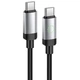 Кабель USB Type-C до USB Type-C / Провід юсб тайп сі на юсб тайп сі для швидкої зарядки та передачі даних 1м Black - зображення 1