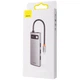 USB-Хаб Baseus USB-C Metal Gleam Series 5in1 Gray (CAHUB-CX0G) - зображення 3