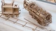 Механічний 3D-пазл UGEARS Локомотив з тендером 443 деталі (70012) (4820184120235) - изображение 7