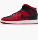 Кросівки жіночі Jordan 1 Mid Gs Reverse Bred 2021 'Black Gym Red' 36.5 Червоний 554725-660 - зображення 1