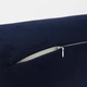 Подушка-валик MirSon №8493 Velvet Line 28-0006 Navy blue Велюр Пена Memory Антиаллергенная 50х20 см (2200006340027) - изображение 3