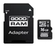 Карта памяти MicroSDHC 16GB Class 4 GOODRAM + SD adapter (M40A-0160R11) - изображение 1