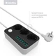 Фільтр живлення ColorWay CW-CHE36B 3 розетки, 6 USB, 1.8 м, чорний - зображення 1