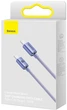 Кабель Baseus Crystal Shine Series Fast Charging Data Cable Type-C to Type-C 100W 1.2m Purple (CAJY000605) - зображення 4