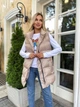 Жіночий подовженний демісезонний жилет Uaclothes 42-46 Бежевий (like34843-152631360) - изображение 3