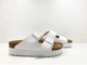 Женские шлепанцы BIRKENSTOCK PAPILLIO ARIZONA GROOVED VEGAN1018581 narrow 39 белые - изображение 1