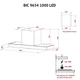 Вытяжка PERFELLI BIC 9654 I 1000 LED - изображение 9