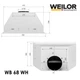 Вытяжка WEILOR WB 68 WH - изображение 11
