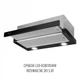 Витяжка телескопічна PERFELLI TL 6622 BL 1000 LED - изображение 4