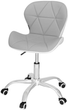 Fotel biurowy Springos HF0023 Szaro-białe (5907719475585) - obraz 1