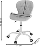 Fotel biurowy Springos HF0023 Szaro-białe (5907719475585) - obraz 12