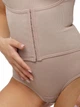 Корректирующее женское боди с корсетным поясом, размер 2XL, бежевый - изображение 3