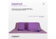 Набор для фитнеса и йоги EasyFit Polarity Set (коврик + 2 блока + ремень) фиолетово-розовый EF-2421s-VP - изображение 3