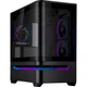 Корпус Asus Prime ap202 argb Tempered Glass Black, без бп, Mini Tower, для Micro-ATX / Mini-ITX, 2xUSB 3.2 / 1xType-C, макс. кулер - 175 мм / макс. видеокарта - 420 мм, 3x120 mm argb, боковая панель из закаленного стекла - изображение 1