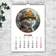 Календар настінний перекидний Коты 13 листов 42х29.7 см (ART 250153) - зображення 9