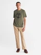 Футболка хлопковая длинная мужская Timberland TB0A2C2RA58 XL Зеленая с принтом (193393784005) - изображение 3