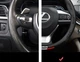 Кожаный чехол на руль Hyundai Sport Brend (37-39см),черный с вставкой с углеволокна - изображение 3