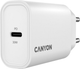 Мережевий зарядний пристрій Canyon OnCharge 30CL 1xPD Type-C 30W White (CNE-CHA30CLW) - зображення 5
