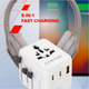 Мережевий зарядний пристрій Canyon OnTour 20 Travel Adapter EU/UK/US/AUS 20W White (CNS-TA20W1005W) - зображення 7