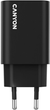 Мережевий зарядний пристрій Canyon OnCharge 30CL 1xPD Type-C 30W Black (CNE-CHA30CLB) - зображення 1