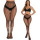 Колготки на Хэллоуин в сетку с пауками женские one size черный - изображение 2