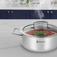 Кастрюля с крышкой Bergner Steelblue 20 см (BG-33221-BL) - изображение 2