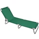 Раскладушка Folding Bed шезлонг для отдыха 185 х 56 х 26 см (MH-3300) Зелёный - изображение 1