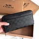 Мужской брендовый кошелек на молнии (1380) black - изображение 8