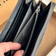 Мужской брендовый кошелек на молнии (1380) black - изображение 3