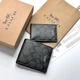 Мужское брендовое портмоне с картхолдером Coach (1381) grey - изображение 1
