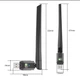 Адаптер Wi-Fi/Bluetooth для ПК или ноутбука к WIFI 5G 2.4/5ГГц и BT 5.0 600 Mbps в USB вай фай в компьюткр + блютус для наушников 2в1 + антенна - изображение 12