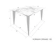Стіл NORMAN CERAMIC 120*90 gold Phoenix глянець / Чорний каркас Intarsio - зображення 2