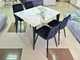 Стіл NORMAN CERAMIC 120*90 gold Phoenix глянець / Чорний каркас Intarsio - зображення 8