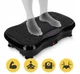 Виброплатформа тренажер до 150кг для тренировок и похудения 4FIZJO Ultra Black с пультом, LCD-экраном и эспандерами на 5 программ размер 54×31×12см - изображение 3