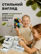 Органайзер для канцелярии кейс для косметики аксессуаров Hausland универсальный настольный бокс из 9 секций комод на стол для бумаги пластиковый белый (02510001) - изображение 7