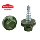 Саморез для профнастила 4,8х19 мм RAL 6020 (темно-зеленый) 250 шт. Klimas Wkret-Met, саморезы для металлопрофиля по металлу - изображение 3