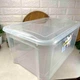 Большой пластиковый контейнер с крышкой для хранения Easy Box 47 л Прозрачный Ал-Пластик - изображение 6