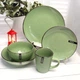 Конусная зелёная керамическая кружка 360 мл Ardesto Bagheria Pastel green - изображение 6