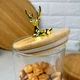 Стеклянная банка для хранения с бамбуковой крышкой 1.3 л Stag Олень - изображение 6